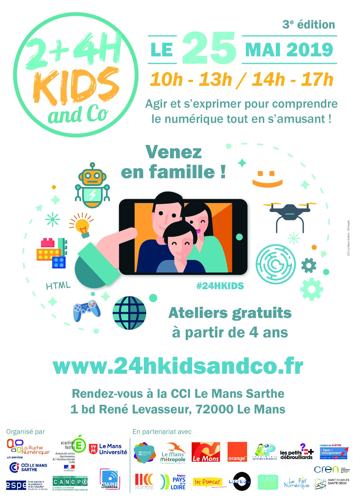 Ateliers numériques, tout public – à partir de 4 ans