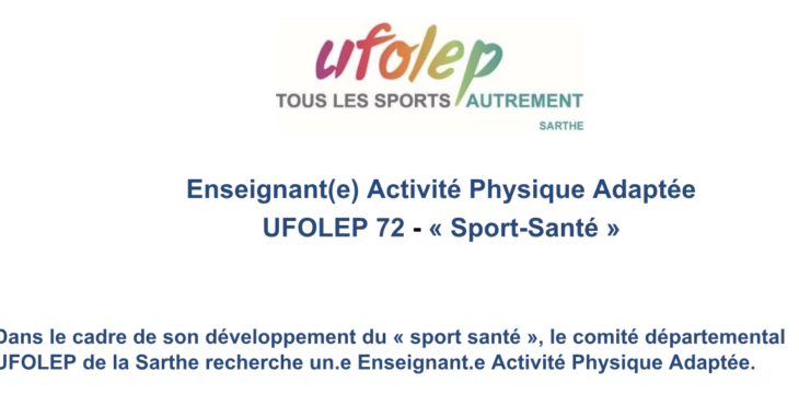 Offre Emploi APA Ufolep 72